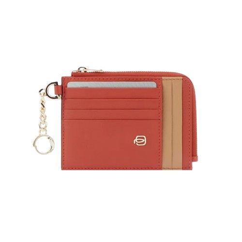 Leather Card Holder Piquadro PP5910W92R/CU3 Color Orange