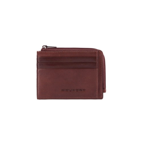 Leather Card Holder Piquadro PP4822W95R/TM Color Brown