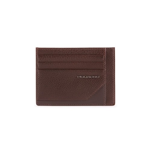 Leather Card Holder Piquadro PP2762W108R/M Color Brown