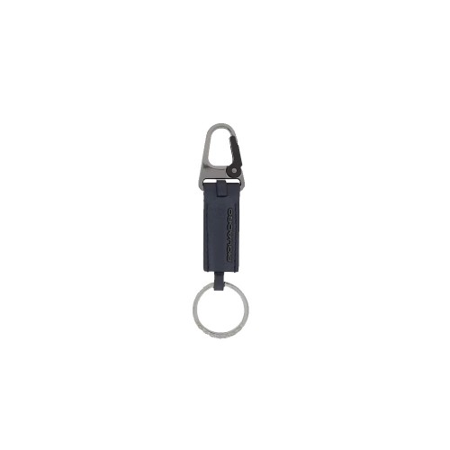 Leather Keychain Piquadro PC5968MOS/BLU Color Navy