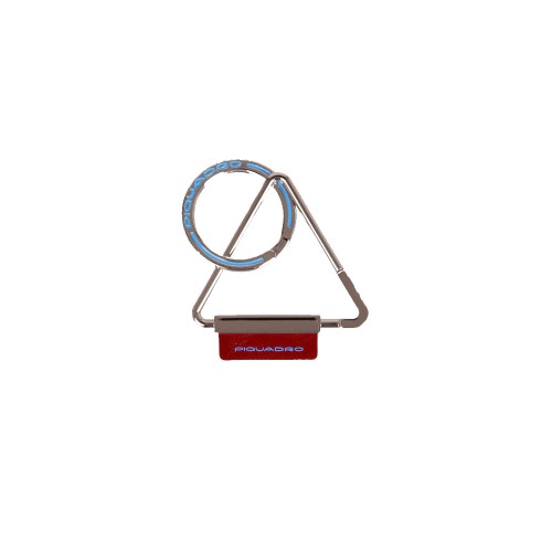 Keychain Piquadro PC4566B2/R Color Metallic and Red