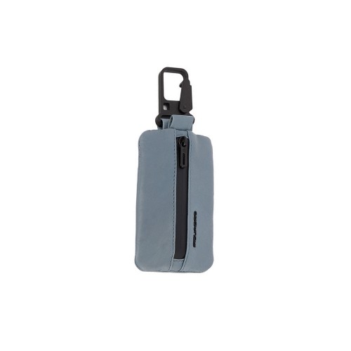 Leather Keychain Piquadro AC6160S123/AV Color Bluish Grey