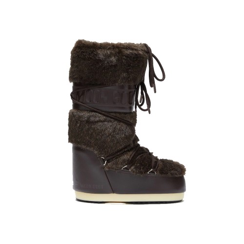 High Boots MOON BOOT Classic Faux Fur 14089000 Color Brown
