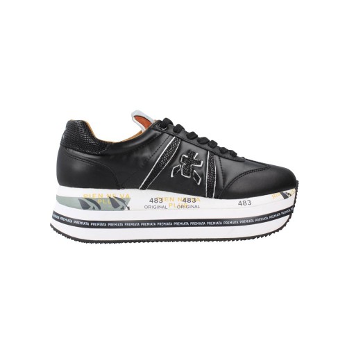 Leather Sneakers Premiata BETH 6045 Color Black