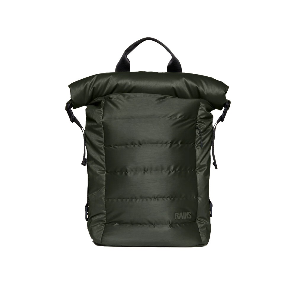 Mochila Impermeable, RAINS, modelo Puffer Backpack 14600 en color kaki