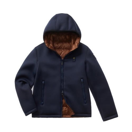 Reversible Down Jacket Blauer WBLUC06047Color Navy and...