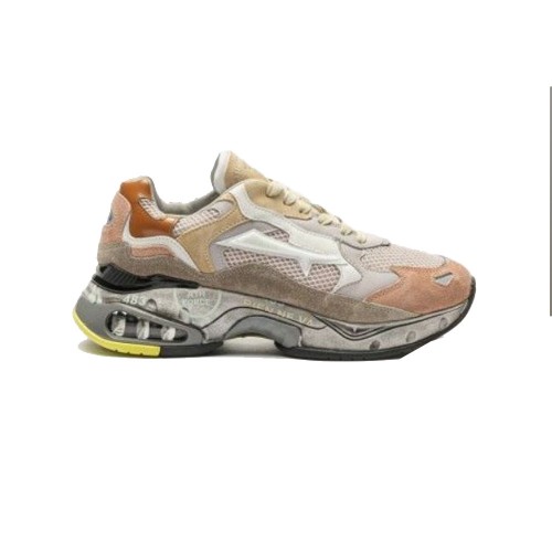 Sneakers Premiata SHARKYD 107 Color Nude and Gray