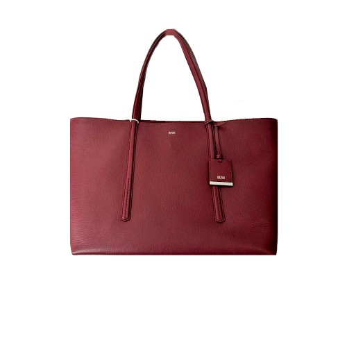 Leather Bag Hugo Boss 50413184 Color Burgundy
