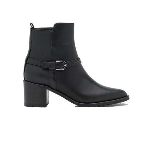 Leather Ankle Boot Hugo Boss Celia Bootie 50C Color Black