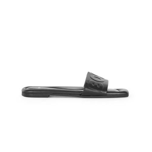 Leather Flip Flops Hugo Boss Addison Slide-HF Color Black