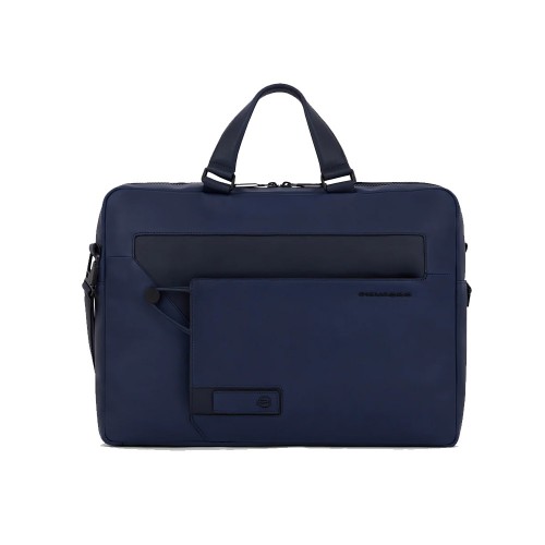 Leather Briefcase Piquadro CA6203W119/BLU Color Navy