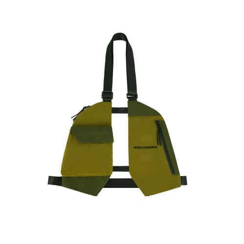 Vest / Shoulder Bag Piquadro CA6202W121/GVE Color Khaki