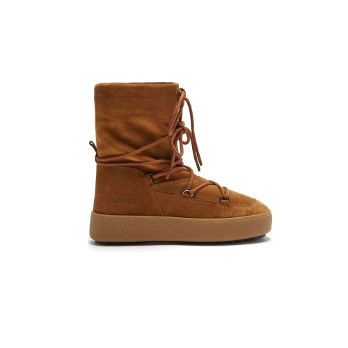 Suede Boots for Kids MOON BOOT JTRACK SUEDE Color Camel