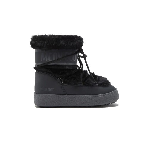 Boot for Kids MOON BOOT JTRACK FAUX FUR Color Black