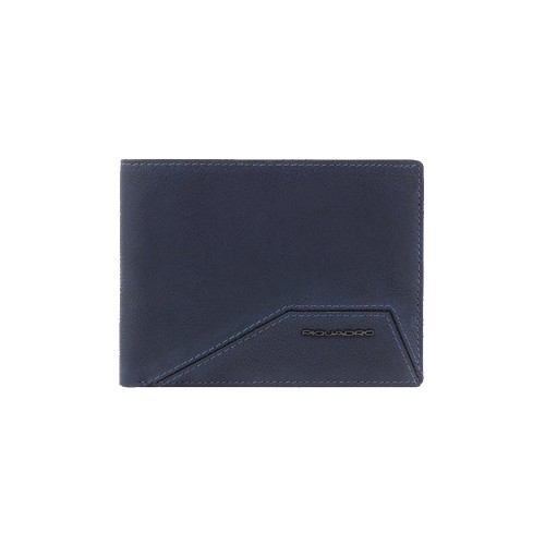 Leather Wallet Piquadro PU257W118R/BLU Color Navy