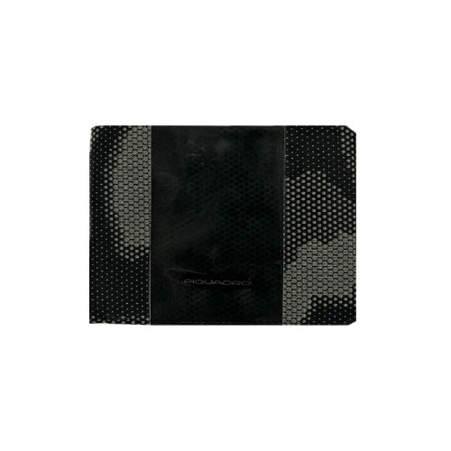 Wallet Piquadro PU6190BR2R/CAMOREFN Color Black and Mimetic
