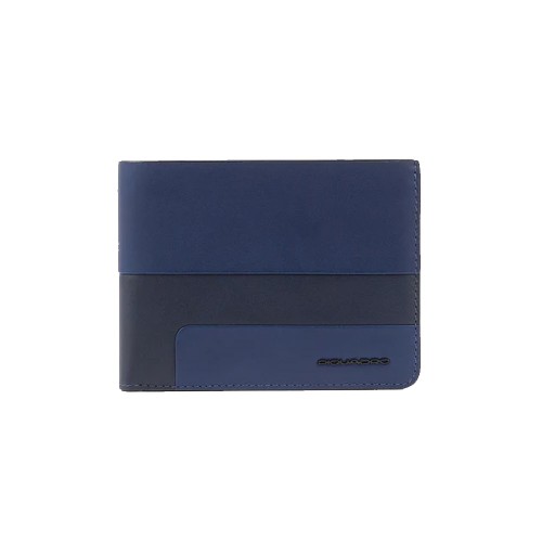 Leather Wallet Piquadro PU257W103R/BLU Color Navy