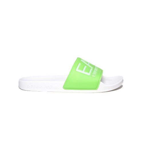 Flip Flops EA7 Emporio Armani XCP001 Color White and Lime
