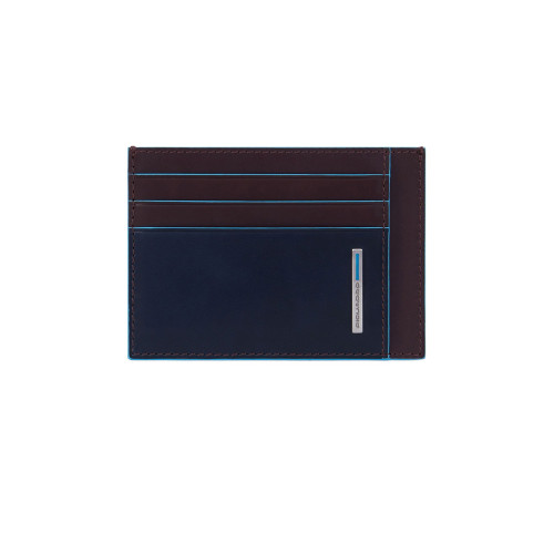 Leather Card Holder Piquadro  PP2762B2R/VIBL Color Navy...