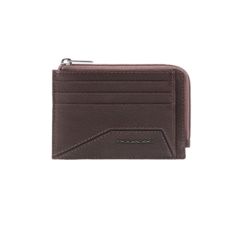 Leather Card Holder Piquadro PP4822W118R/TM Color Brown