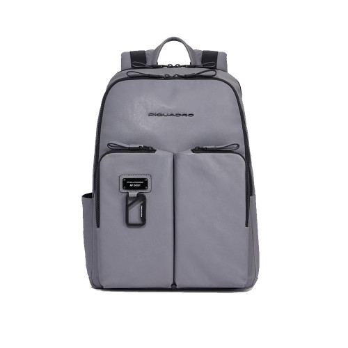 Leather Backpack Piquadro CA3869AP/GR Color Gray