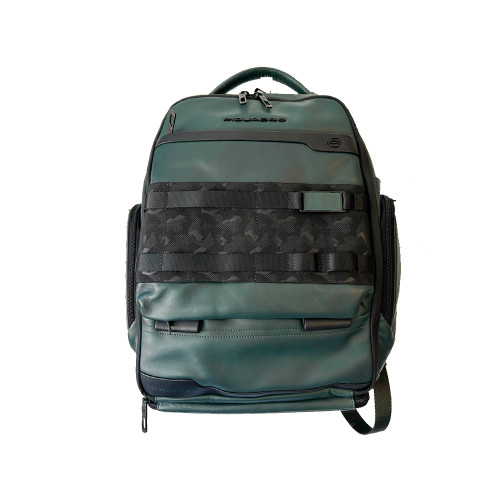 Leather Backpack Piquadro CA6318FXPBM/VE Color Green