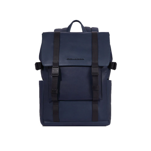 Leather Backpack Piquadro CA6365S130/BLU Color Navy