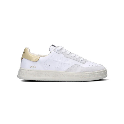 Leather Sneakers Premiata QUINND 6032 Color White and Beige