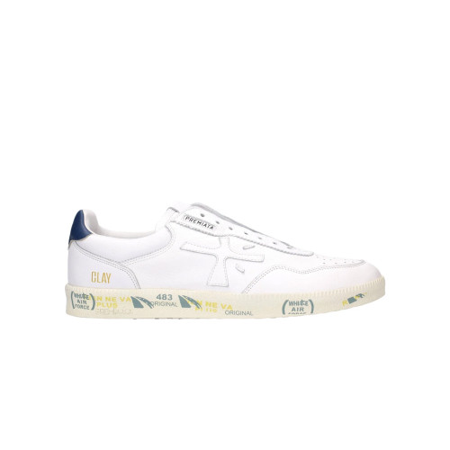 Sneakers de Piel Premiata CLAY 6352 Color Blanco