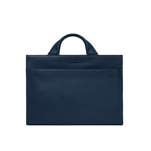 Leather Bag/Briefcase Piquadro CA6308MOS/BLU Color Navy