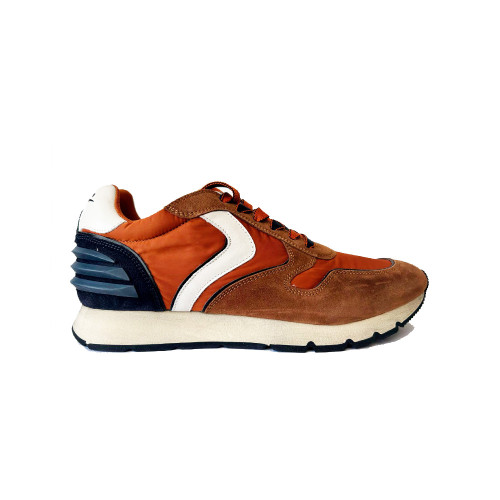 Sneakers Voile Blanche LIAM POWER Color Brick and Navy