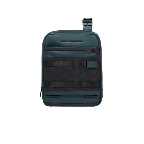 Leather Shoulder Bag Piquadro CA3084FX/VE Color Green