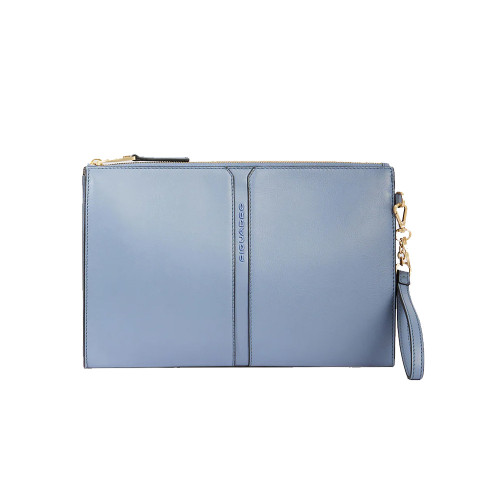 Leather Handbag Piquadro AC6368S126/BLU Color Blue