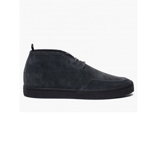 Suede boots, Fred Perry, model B2079, colour navy blue