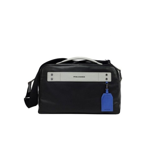 Leather Travel Bag Piquadro BV5034S103/N2 Color Black