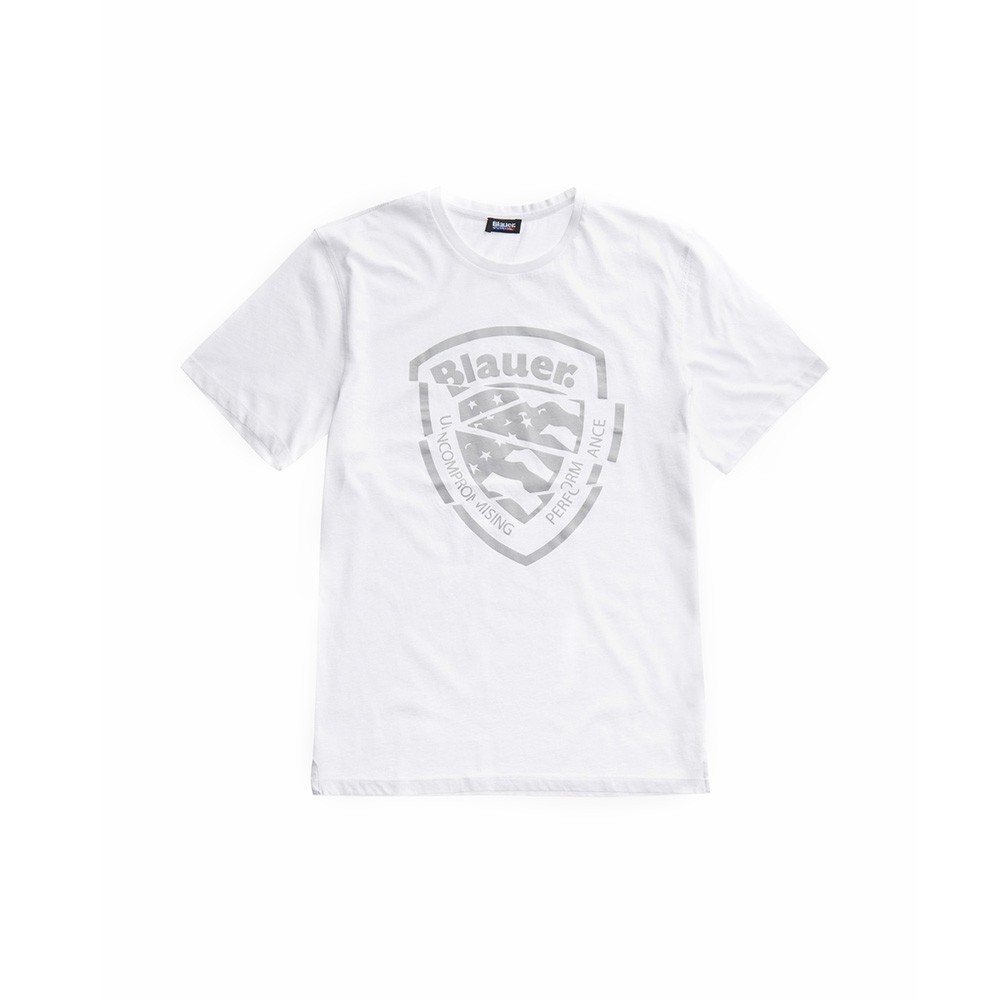 T-Shirt de manga corta, Blauer, modelo 20SBLUH02260, en color blanco