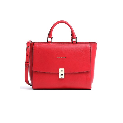 Leather Bag / Briefcase Piquadro CA5280DF/R Color Red