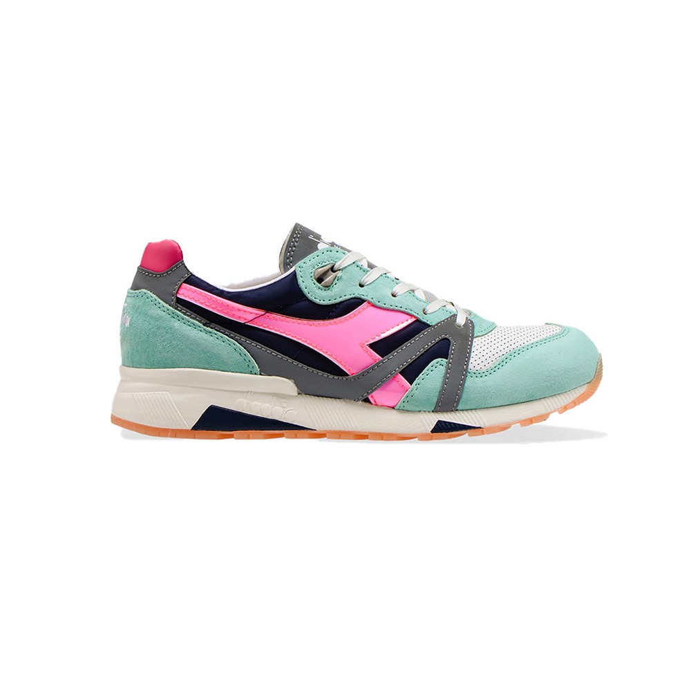 øje enhed bøn Sneakers Diadora Heritage 176278 N9000 H LUMINAIRE ITALIA Color Turquoise  and Fuchsia