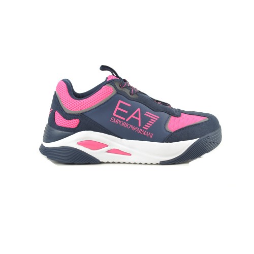 Sneakers EA7 Emporio Armani X8X067 Color Navy Blue y Fuchsia